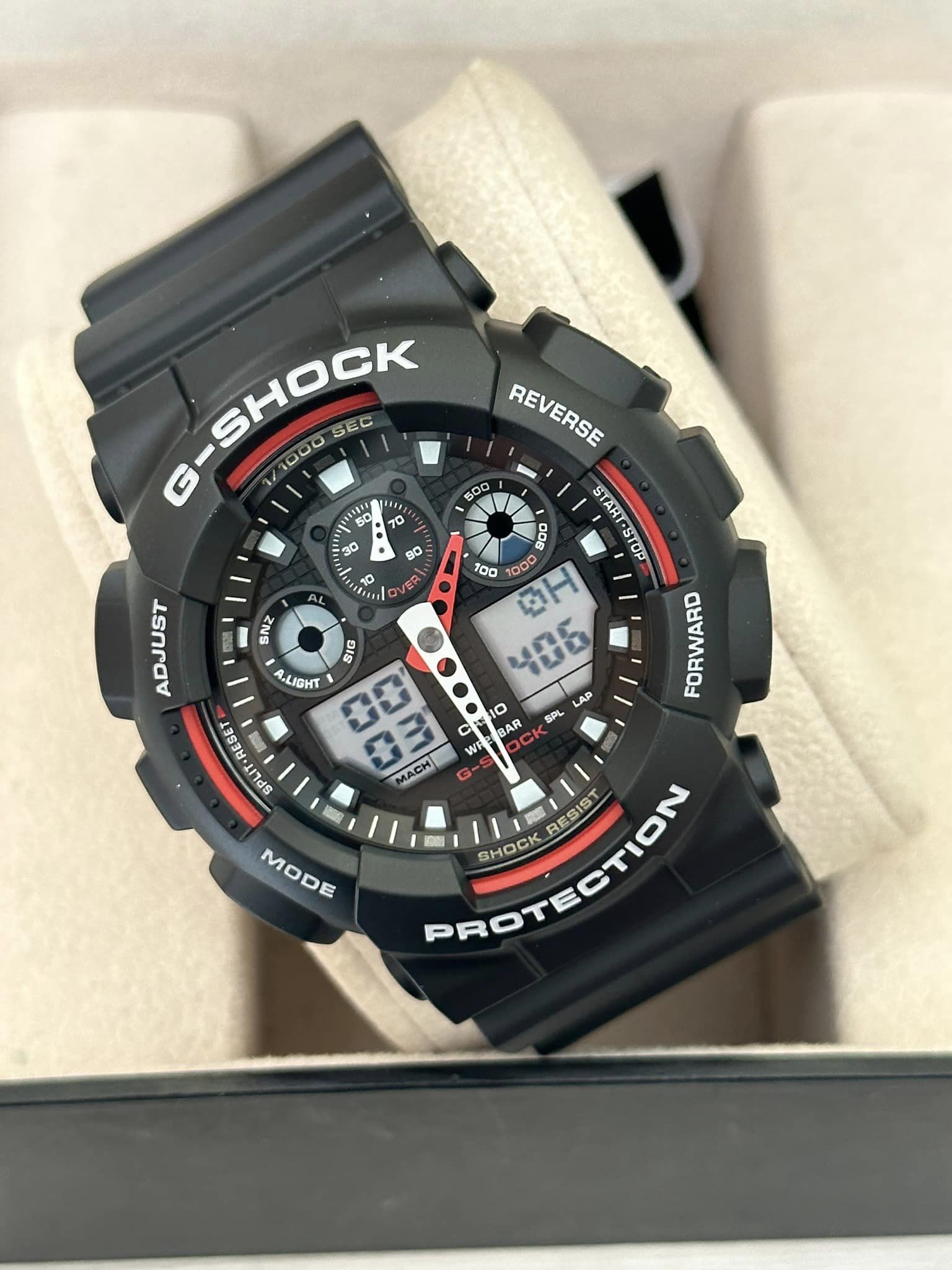 Reloj Casio G Shock GA-100-1A4NDR Para Caballero - Relojes Y Oro