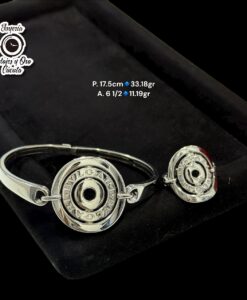 Pulsera y Anillo Bvlgari en Oro blanco Original